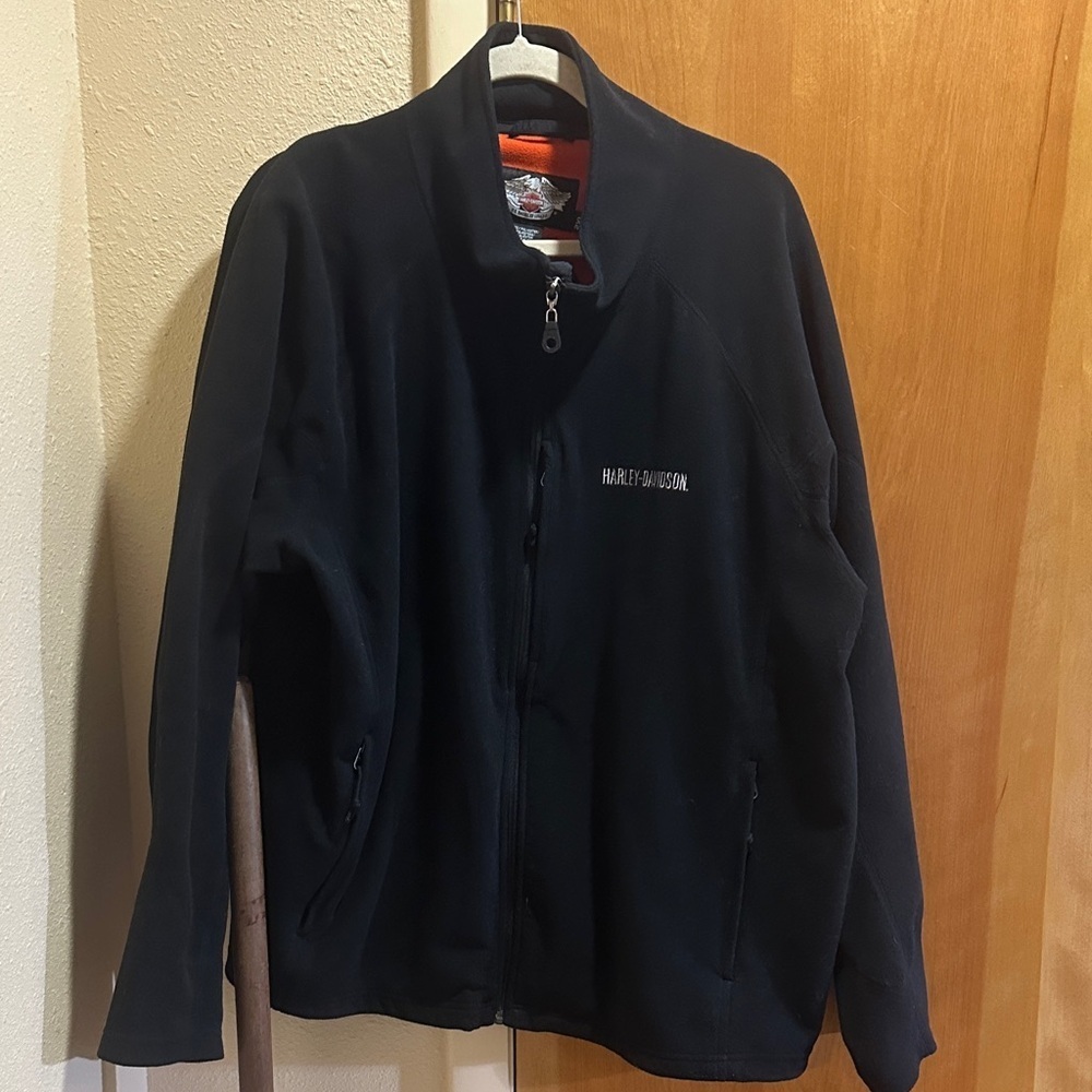 Harley Davidson, wind stopper, full zip fleece size 2 XL